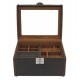 Watch box Cubano for 8 watches + storage tray