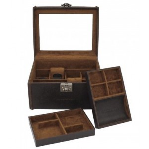 Watch box Cubano for 8 watches + storage tray