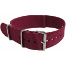 Bracelet nylon NATO Bordeau