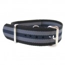 Watch NATO strap Black/Grey