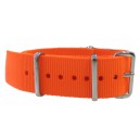 Bracelet nylon NATO Orange Fluo