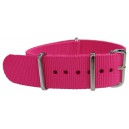 Bracelet nylon NATO Rose Fluo