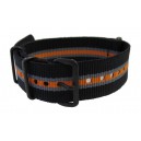 Watch NATO strap Black/Grey/Orange