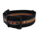 Bracelet nylon NATO Noir/Gris/Orange PVD