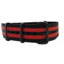 Watch NATO Strap Black/Red