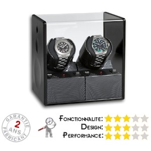 Watchwinder Beco "Cool Carbon Expert" pour 2 montres