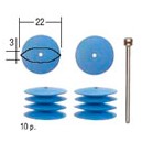 PROXXON Polissoirs élastiques en silicon lentille (10 pièces)