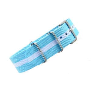 Bracelet nylon NATO Blanc/Bleu