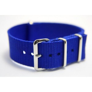 Bracelet nylon NATO Bleu n°21