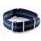 Bracelet nylon NATO Bleu/Vert