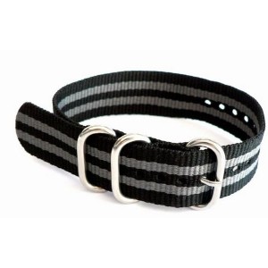 NATO ZULU strap black & grey