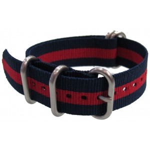 Bracelet nylon NATO ZULU EXTREME Bleu/Rouge