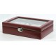 Leather watch box Davidt's with window for 12 watches